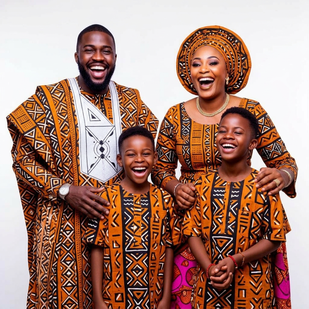 African family enjoying solar-powered home